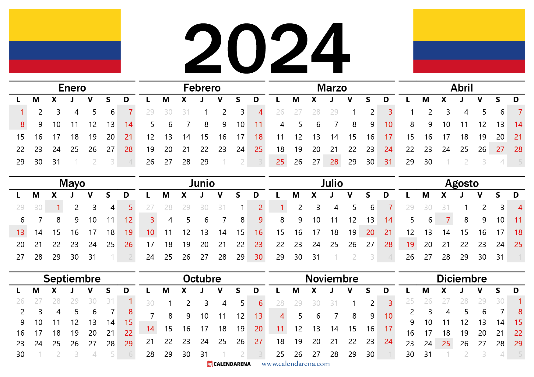 El 2024 tendrá menos festivos que el 2023 en Colombia Entérate Pereira
